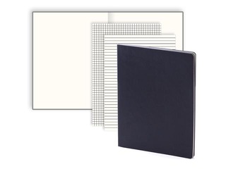 Блокнот Balts L, белые страницы, A4, чёрный