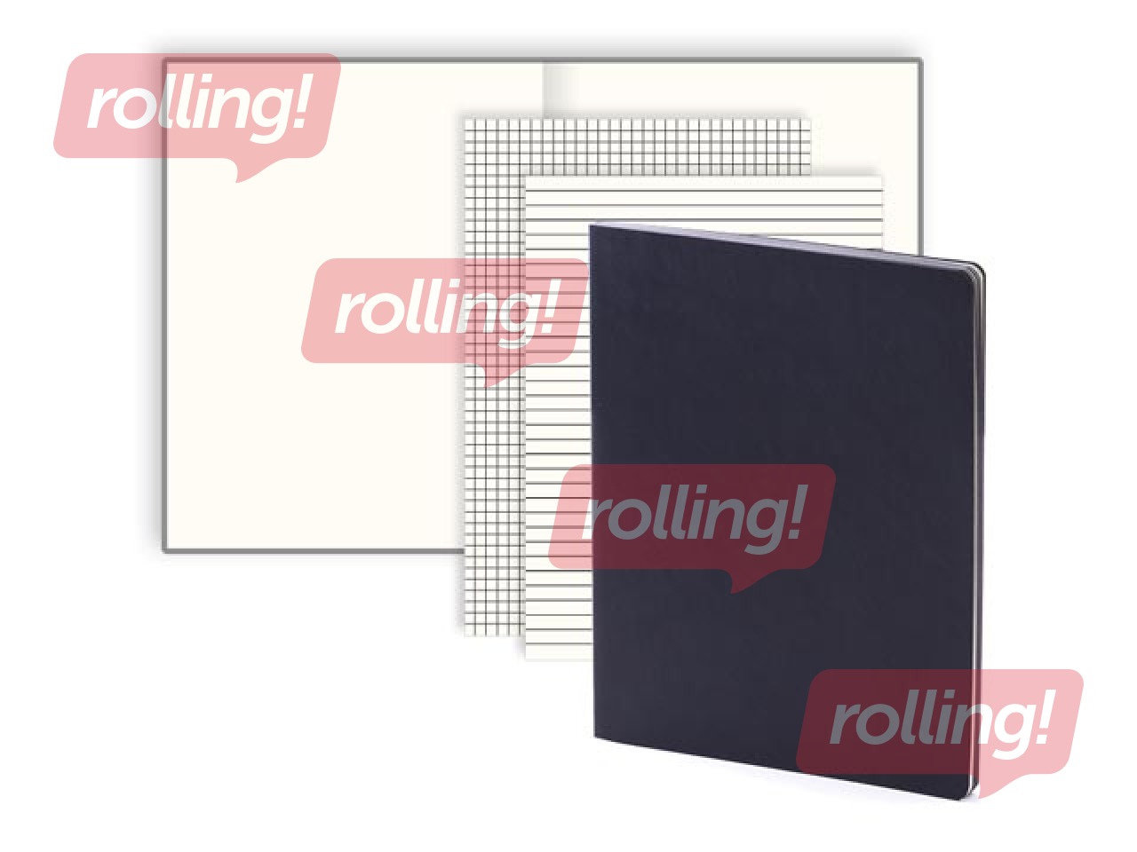 Märkmik Balts L, valged lehed, A4, must