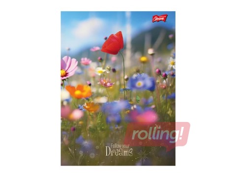 Notebook Unipap, Romantic Meadow, lined, A5, 60 sheets