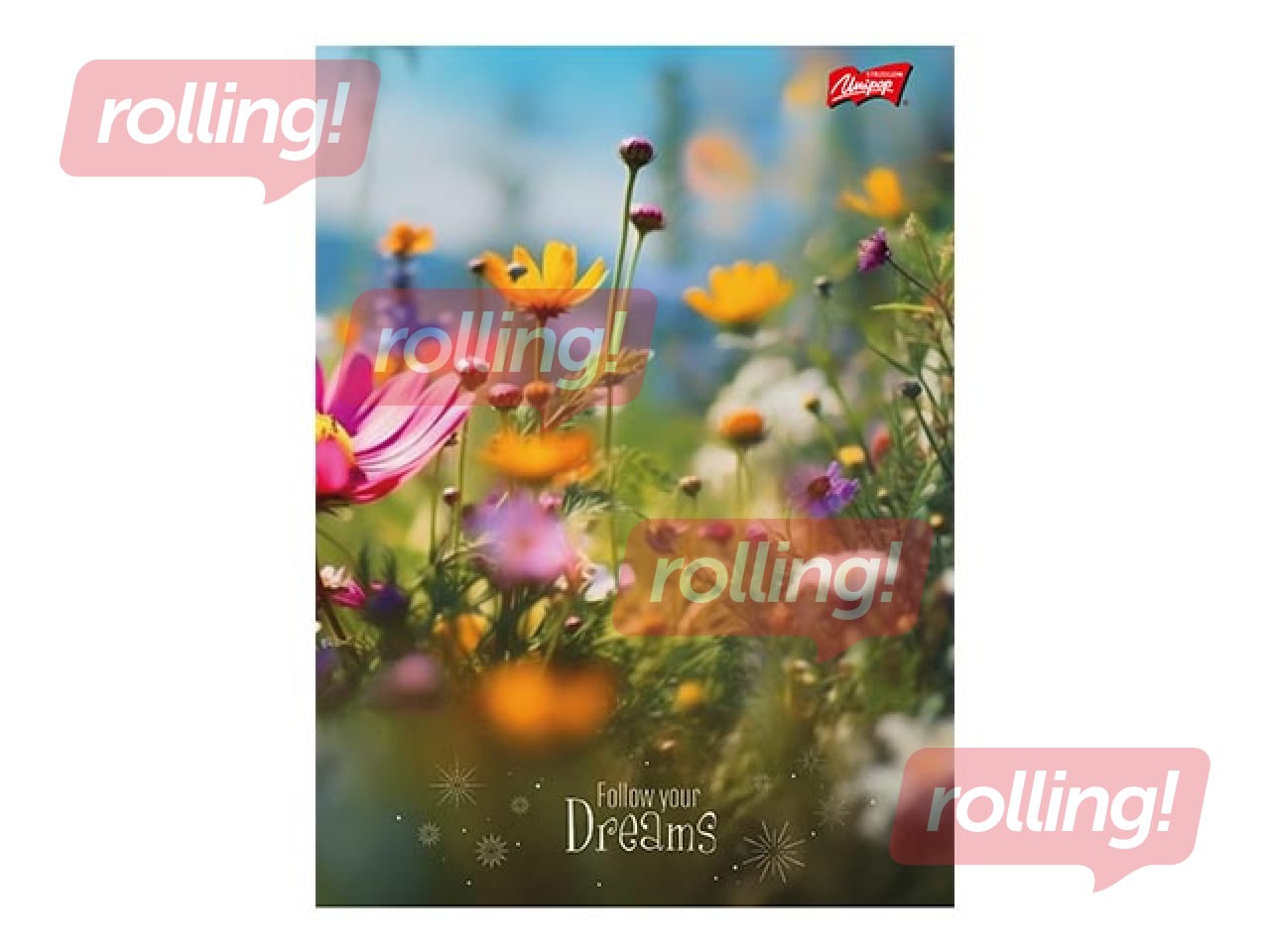 Vihik Unipap, Romantic Meadow, joondus, A5, 60 lehte