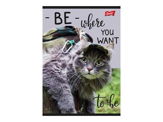 Vihik Unipap, Travel Cat, ruuduline, A5, 60 lehte