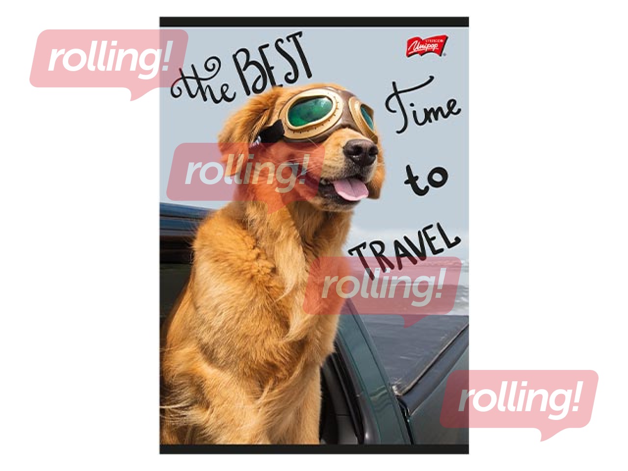 Klade Unipap, Travel Dog, rūtiņu, A5, 60 lapas