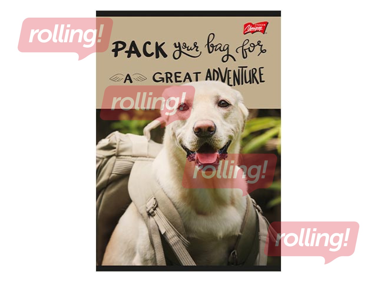 Klade Unipap, Travel Dog, rūtiņu, A5, 60 lapas