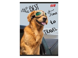 Notebook Unipap, Travel Dog, squared, A5, 60 sheets