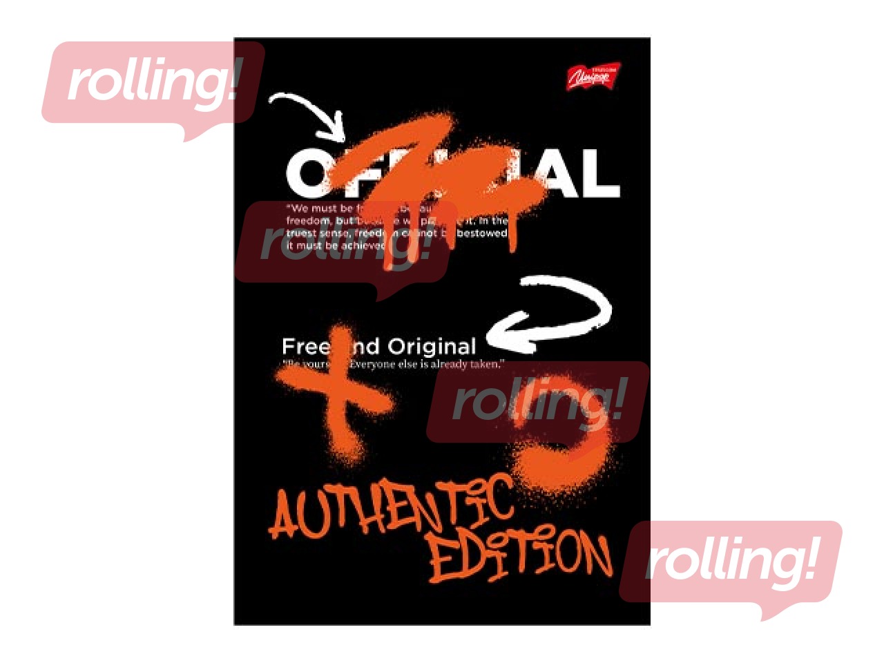 Vihik Unipap, Spray Vibe, Authentic, jooneline, A5, 60 lehte