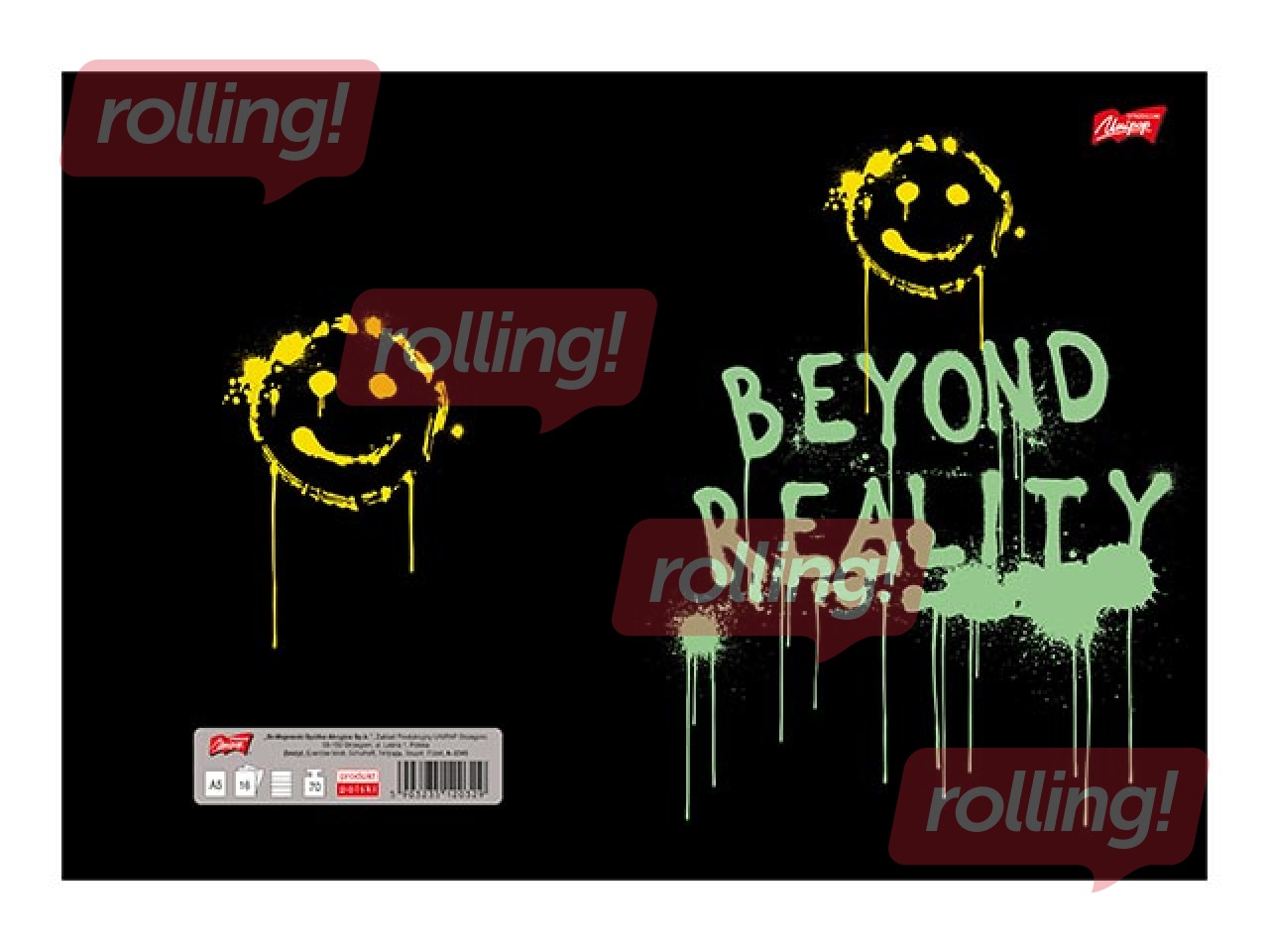 Vihik Unipap, Spray Vibe, Beyond, jooneline, A5, 60 lehte