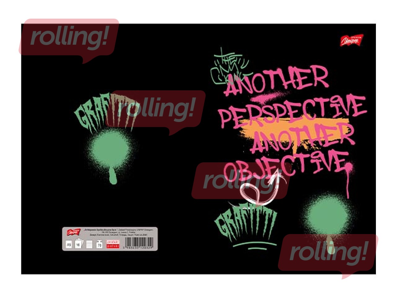 Vihik Unipap, Spray Vibe, Another, jooneline, A5, 60 lehte