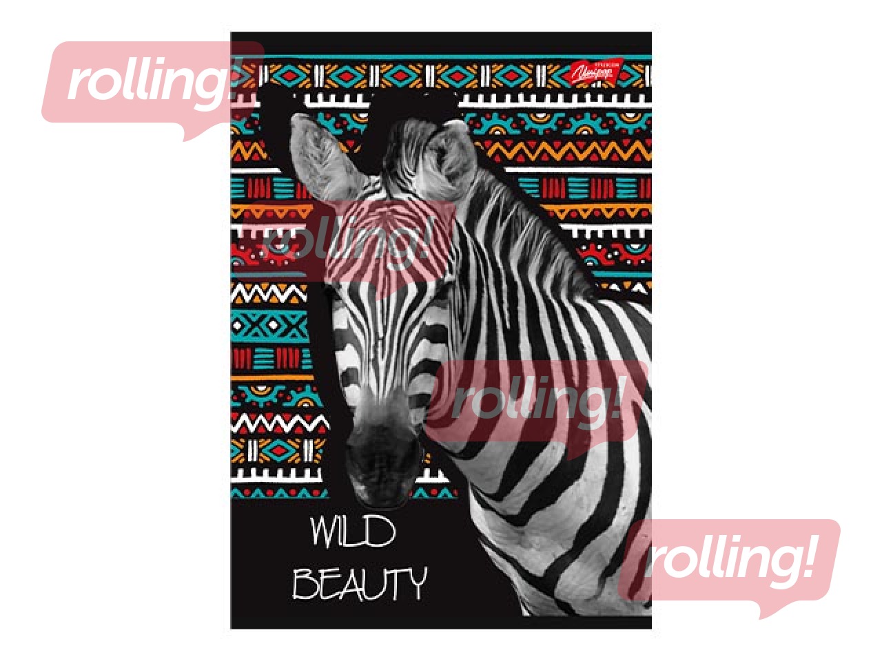 Vihik Unipap, Wild Beauty, Sebra, jooneline, A5, 60 lehte