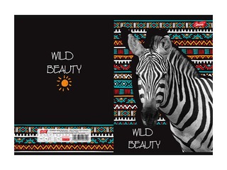 Vihik Unipap, Wild Beauty, Sebra, jooneline, A5, 60 lehte