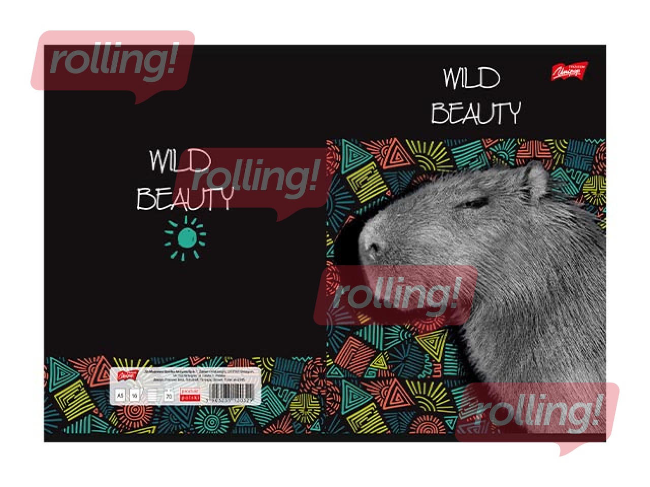 Notebook Unipap, Wild Beauty, Capybara, ruled, A5, 60 sheets