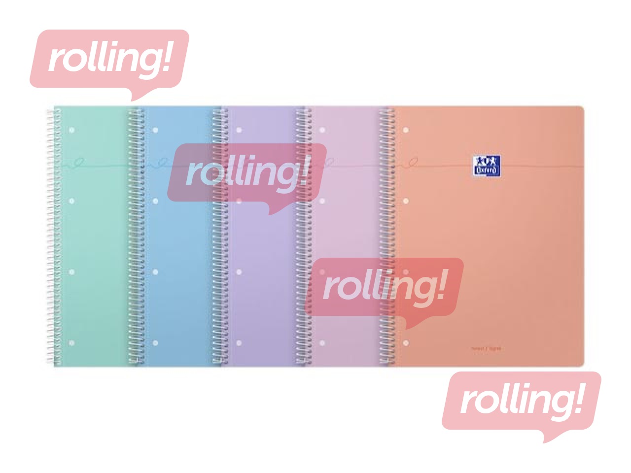 Тетрадь Oxford, A4+, в линейку, 80 листов, пастельные цвета