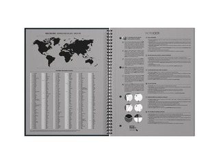 Vihik Oxford, International Limited Edition, A4+, ruuduline, 80 lehte, sinine