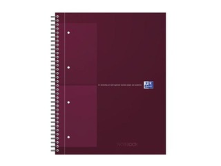 Тетрадь Oxford, International Limited Edition, A4+, в клетку, 80 листов, красная