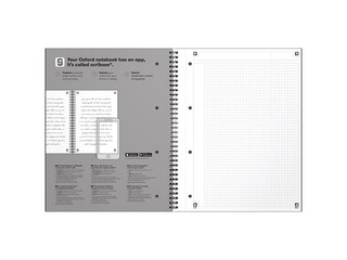 Klade ar spirāli Oxford, International Limited Edition, A4+, rūtiņu, 80 lapas, zaļa