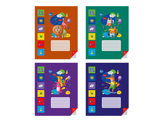 Burtnīca Centrum, ar dzīvniekiem, rūtiņu 12 lapas