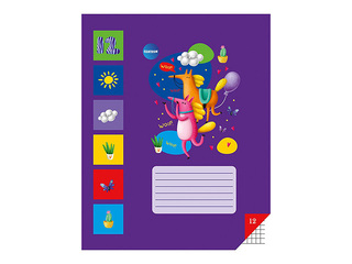 Vihik Centrum, loomadega, ruuduline, 12 lehte