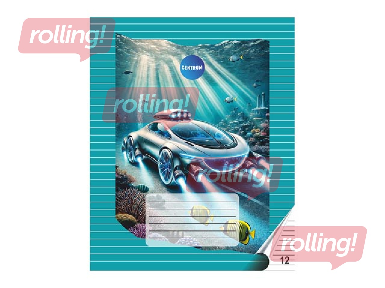 Exercise book Centrum, ruled, 12 sheets