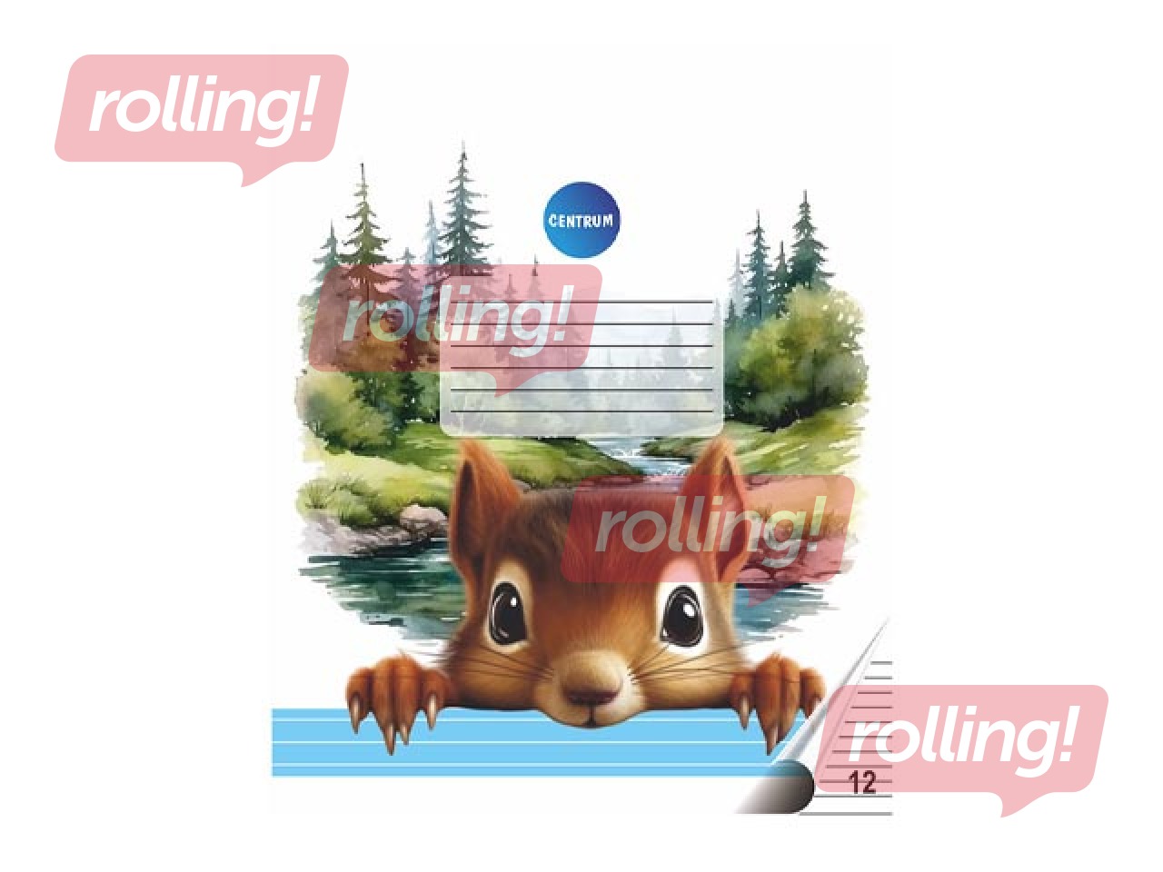 Exercise book Centrum, ruled, 12 sheets