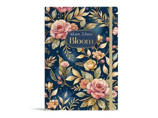 Märkmik kõvade kaantega Bloom, A5, 96 lehte, kummipaelaga