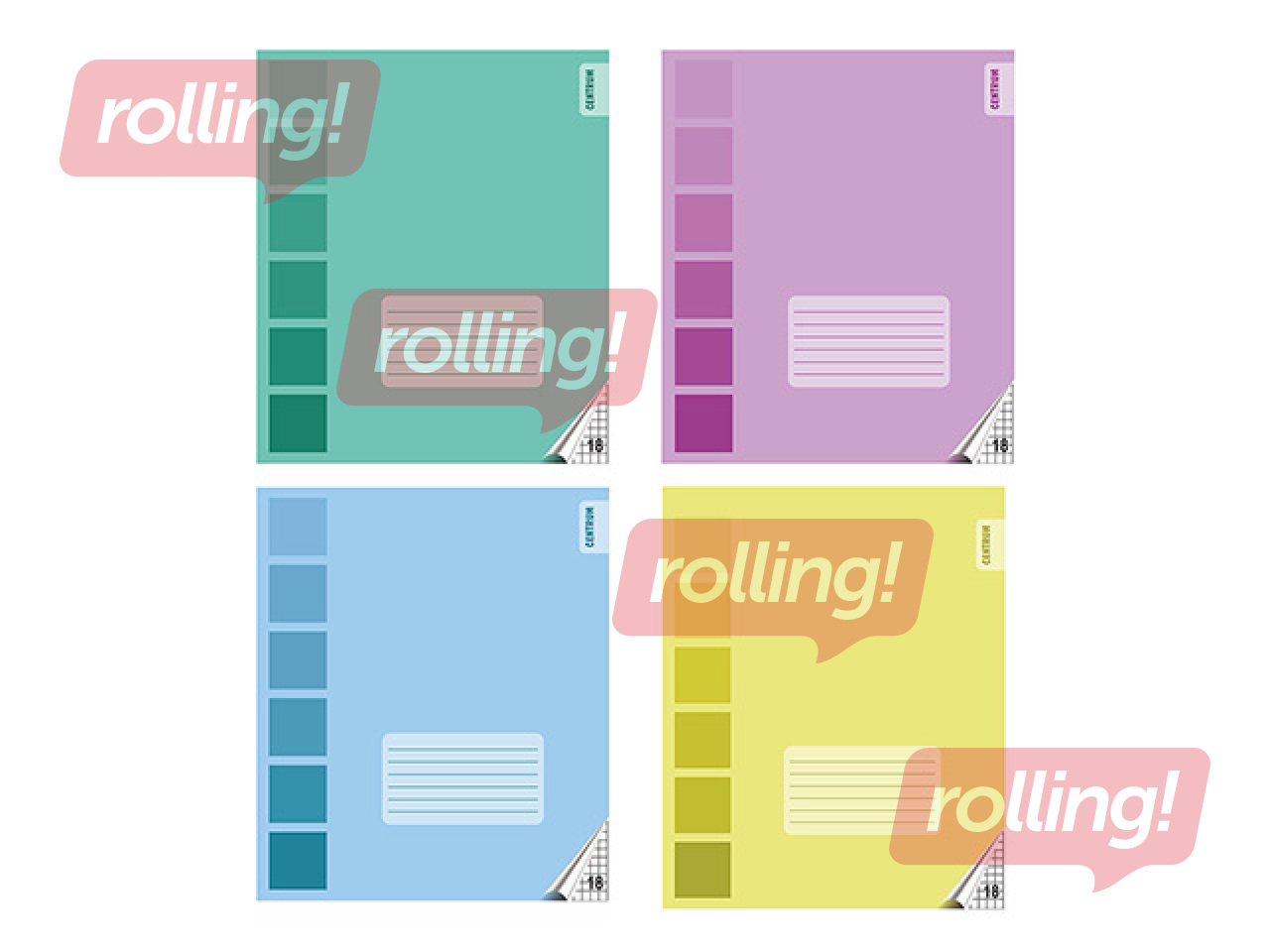 Vihik Centrum, ruuduline, 18 lehte