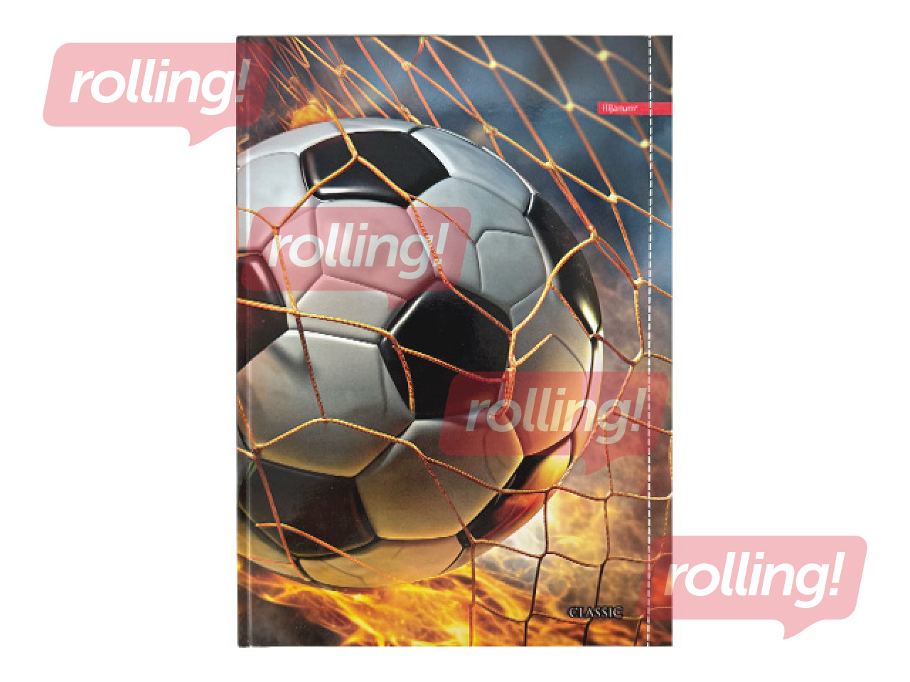 Notebook with rigid covers, A4, squared, 80 pages