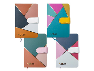 Hardcover notebook Multicolor, with clip, A6, 80 sheets