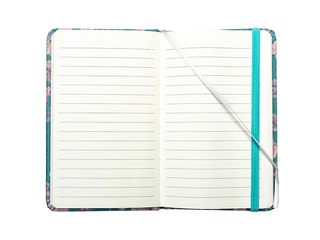 Блокнот в твёрдой обложке Flowers, с резинкой, оранжевый, A7, 80 листов