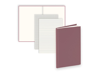 Блокнот Chic, 125x193mm, темно-розовый