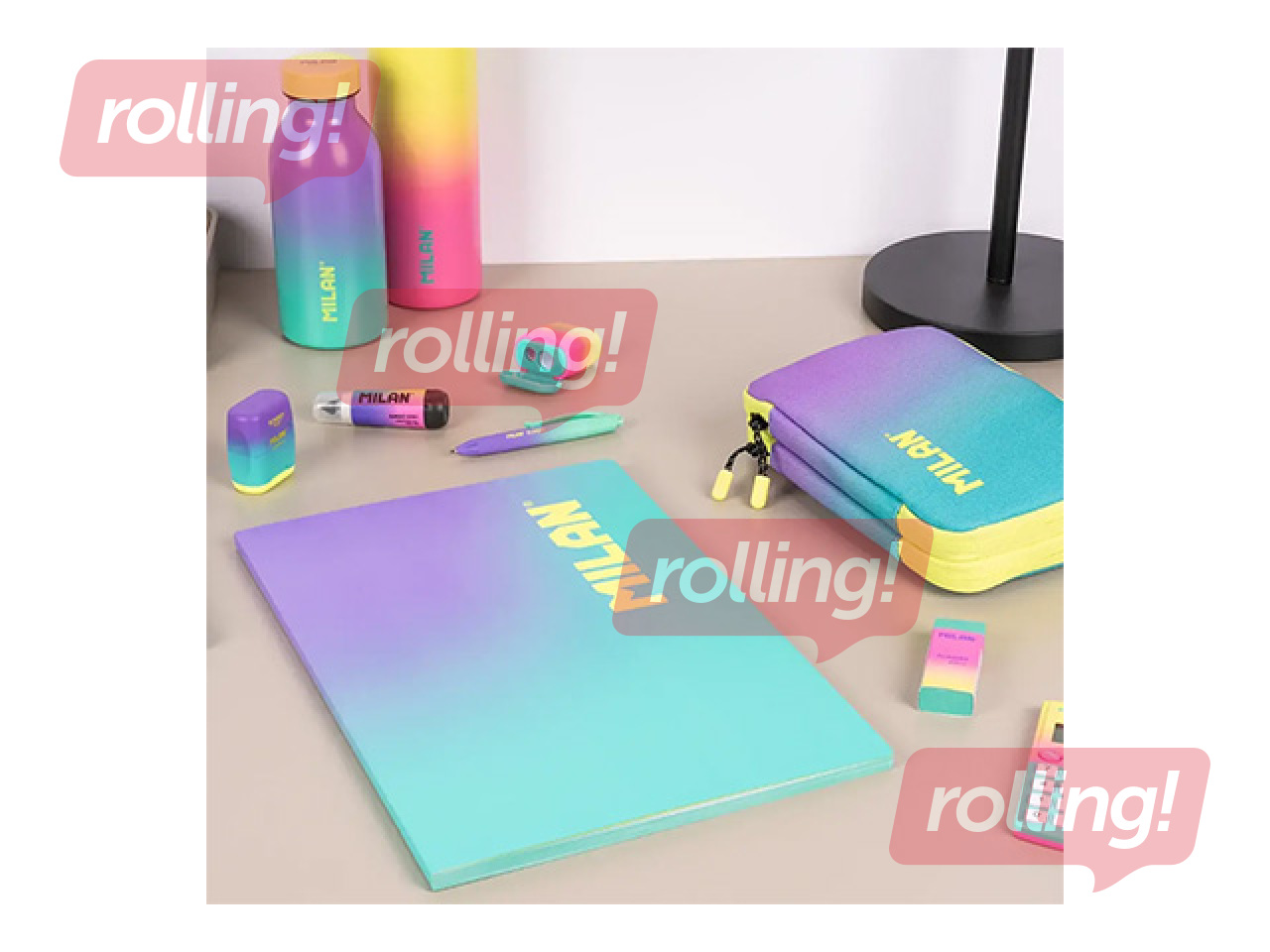 Vihik Milan Sunset, A4, jooneline, türkiissinine, 48 lehte