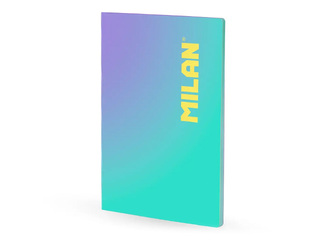 Notebook Milan Sunset, A4, squared, turquoise, 48 sheets