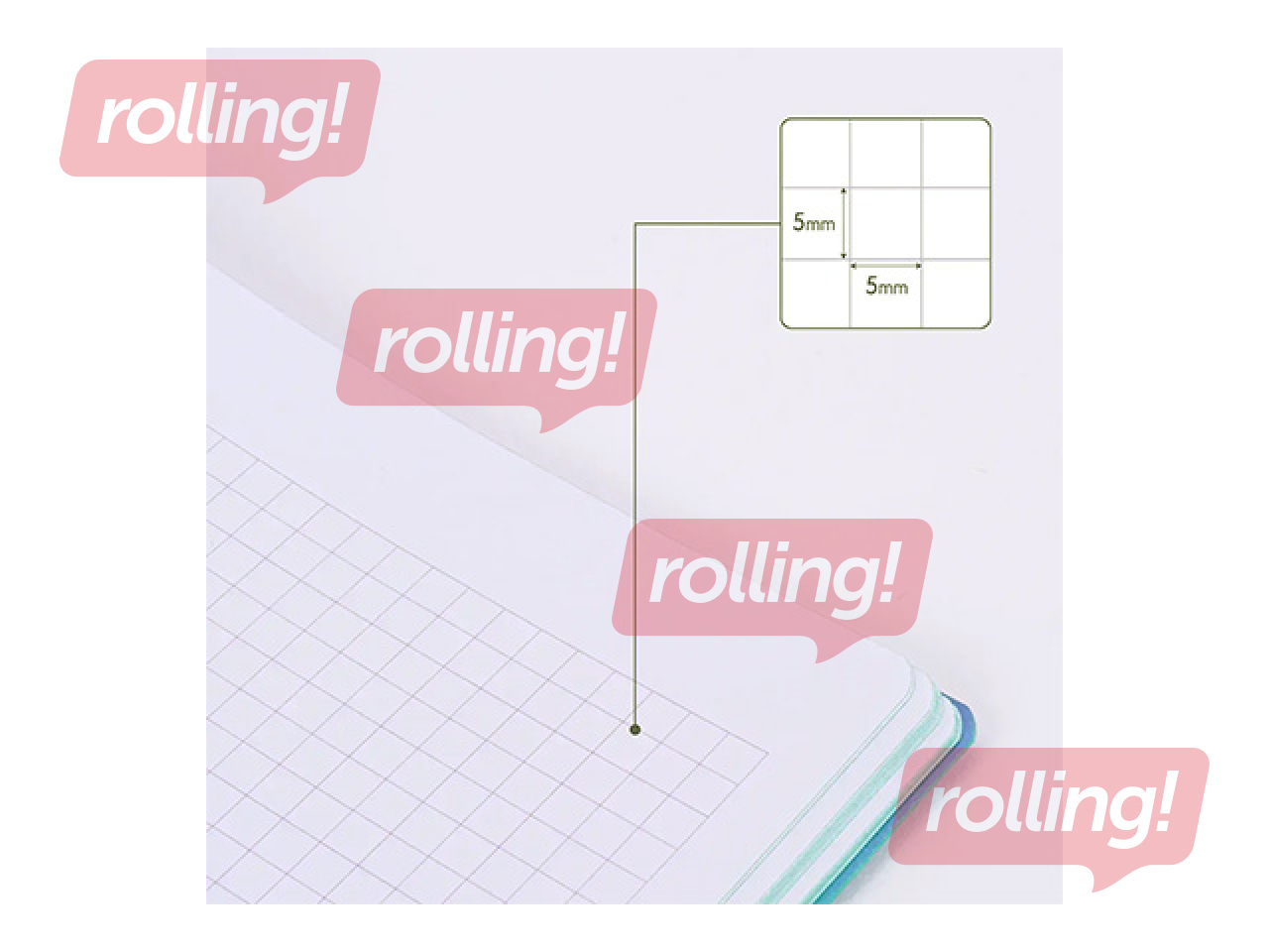 Vihik Milan Sunset, A4, ruuduline, türkiissinine, 48 lehte
