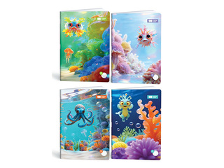 Notebook Aqua Cuties, squared, A5, 32 sheets