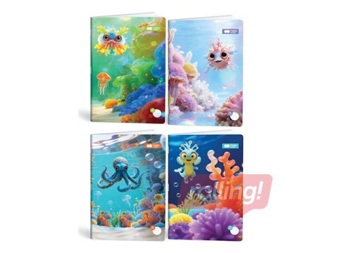 Vihik Aqua Cuties, ruuduline, A5, 32 lehte