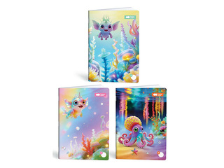 Тетрадь Aqua Cuties, линейка, A4, 32 листа