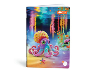 Тетрадь Aqua Cuties, линейка, A4, 32 листа