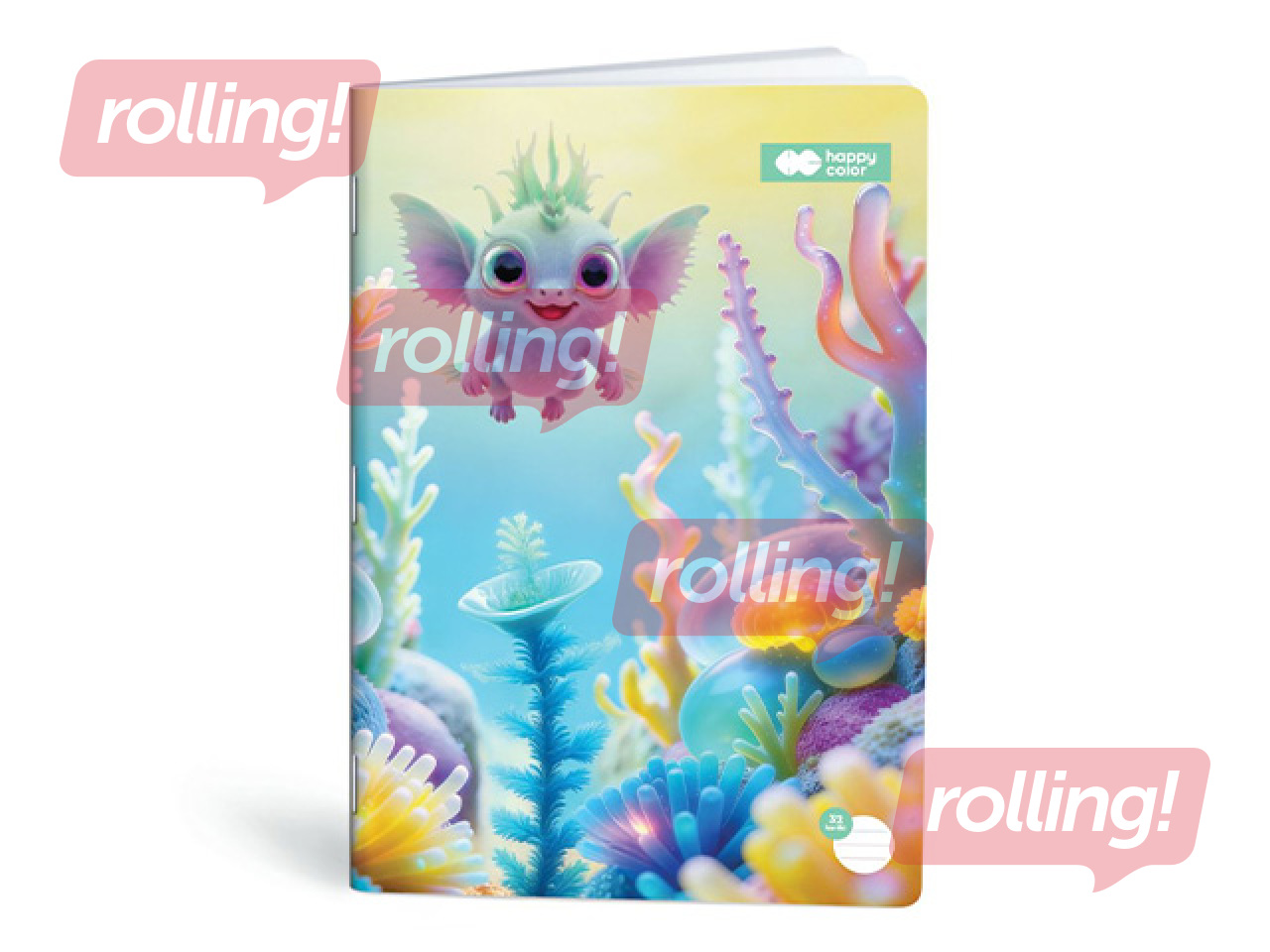 Vihik Aqua Cuties, jooneline, A4, 32 lehte