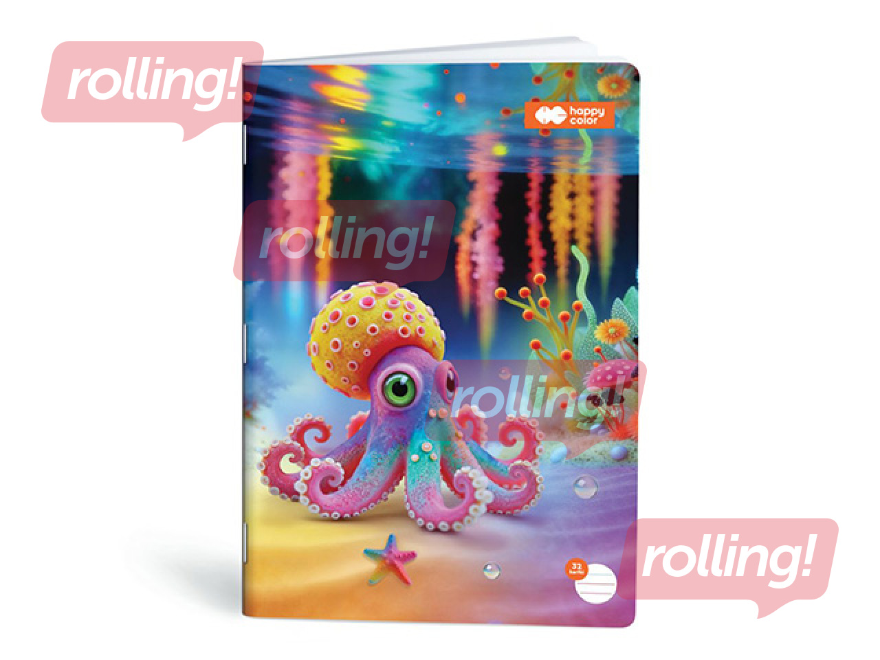 Vihik Aqua Cuties, jooneline, A4, 32 lehte
