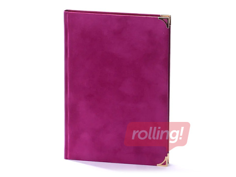 Блокнот Velvet Luxury, A5, розовый бархат