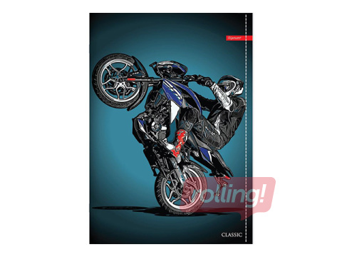 Kaustik Centrum, Motorcycle, ruuduline, A5, 52 lehte