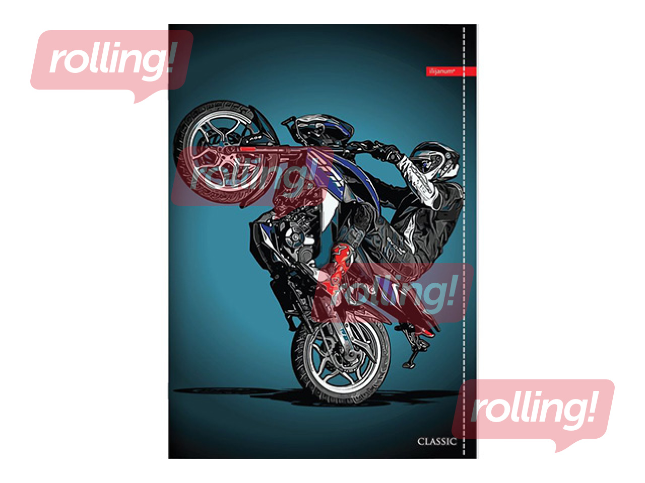 Kaustik Centrum, Motorcycle, ruuduline, A5, 52 lehte