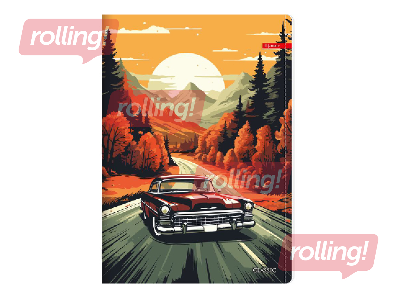 Notebook Centrum, Car, lined, A4, 52 sheets