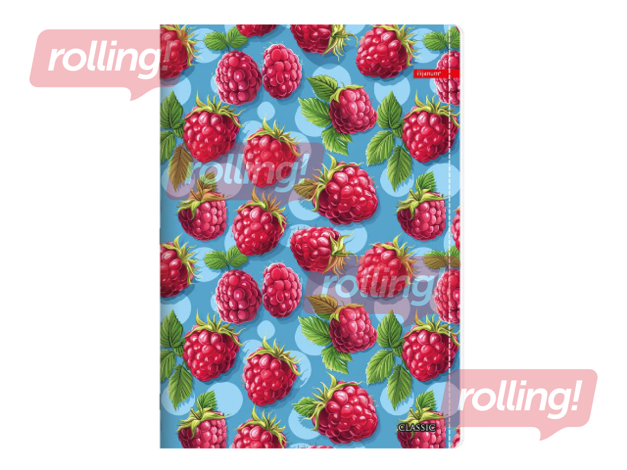 Kaustik Centrum, Raspberry, jooneline, A4, 52 lehte