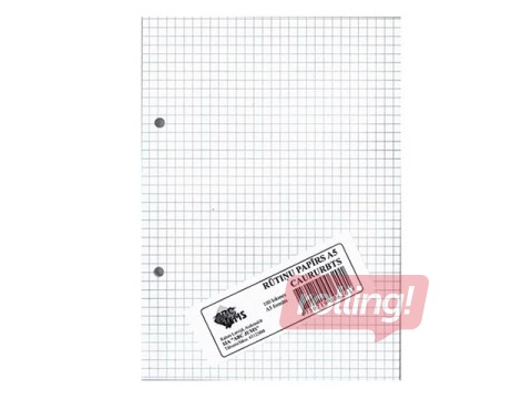 Бумага для вшивания ABC Jums, в клетку, A5, 100 листов