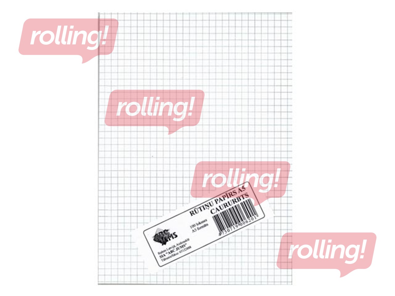 Writing paper ABC Jums, A5, squared, 100 sheets