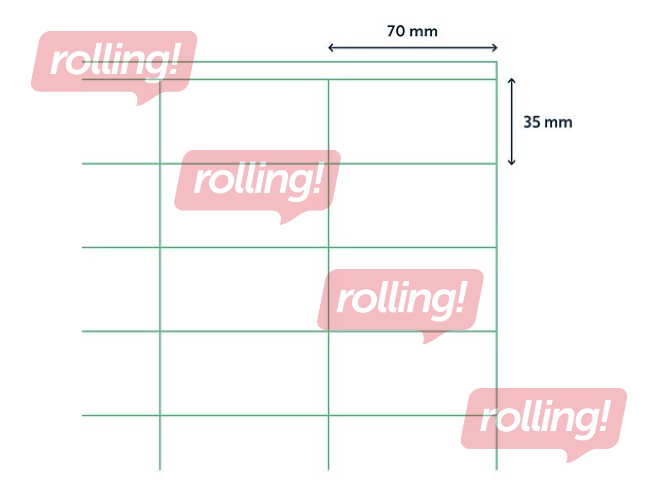 Etiketid Rillprint, A4, 70x35 mm, 100 lehte, valge 