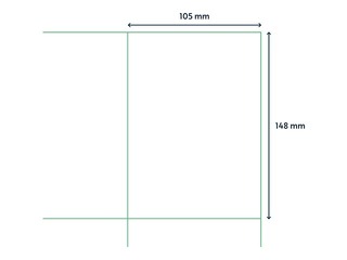 Labels Rillprint, A4, 105x148 mm, 100 sheets, white 