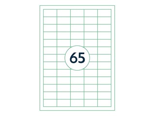 Etiketid Rillprint, A4, 38x21.2 mm, 100 lehte, valge 