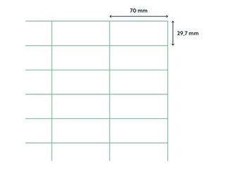 Etiketid Rillprint, A4, 70x29.7 mm, 100 lehte, valge