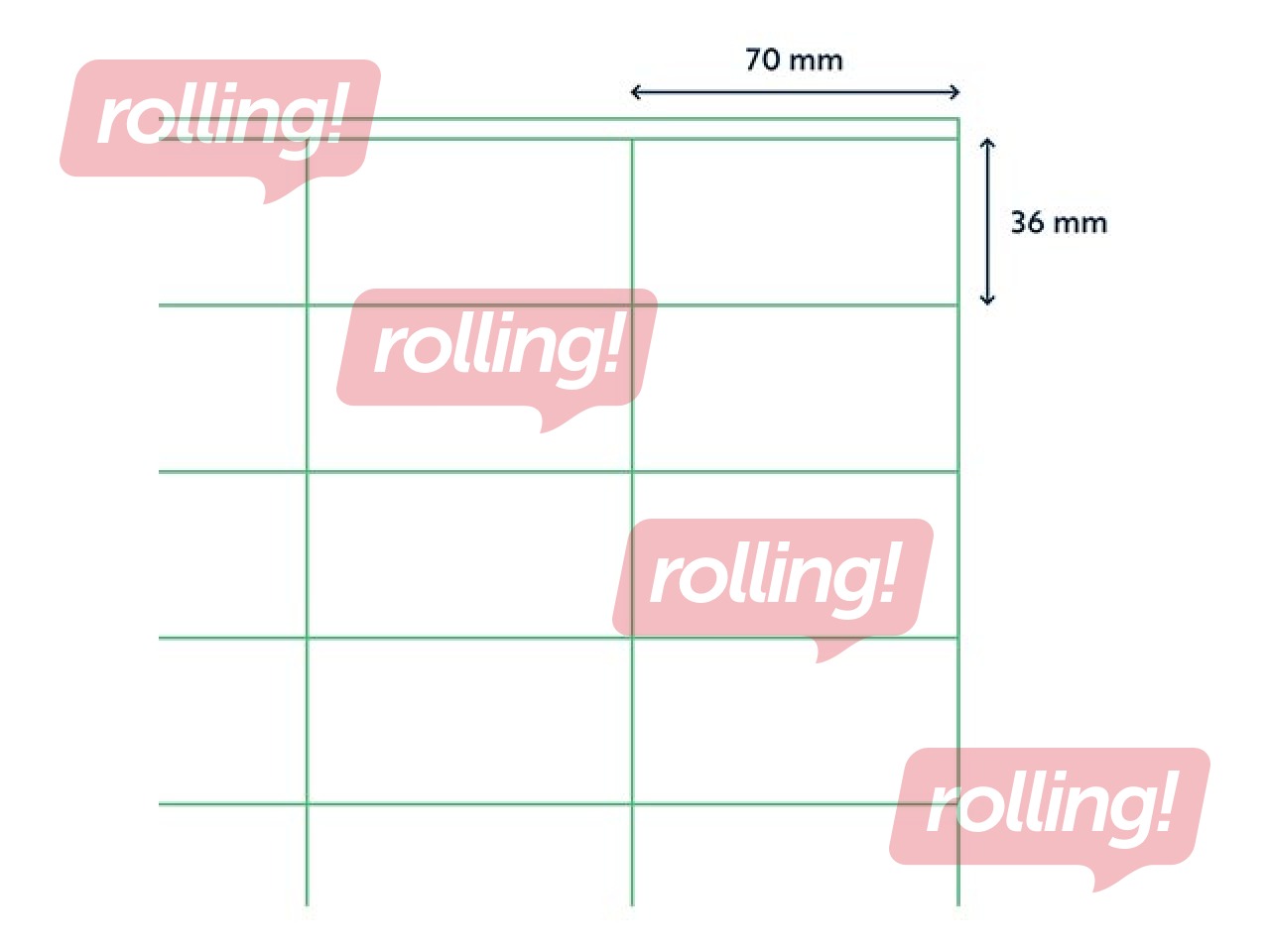 Etiketid Rillprint, A4, 70x36 mm, 100 lehte, valge 