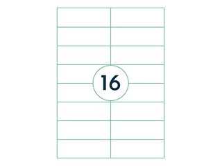 Etiketid Rillprint, A4, 105x37 mm, 100 lehte, valge 